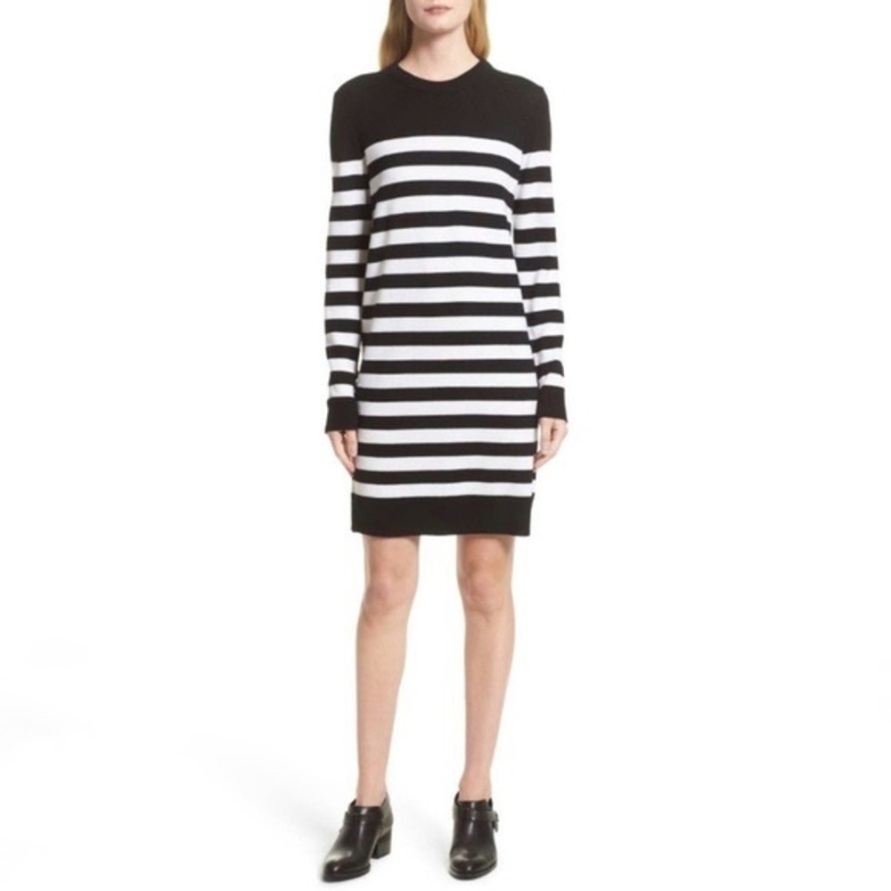 Rag & Bone Lilian Wool Striped Sweater Dress - Picture 2 of 8